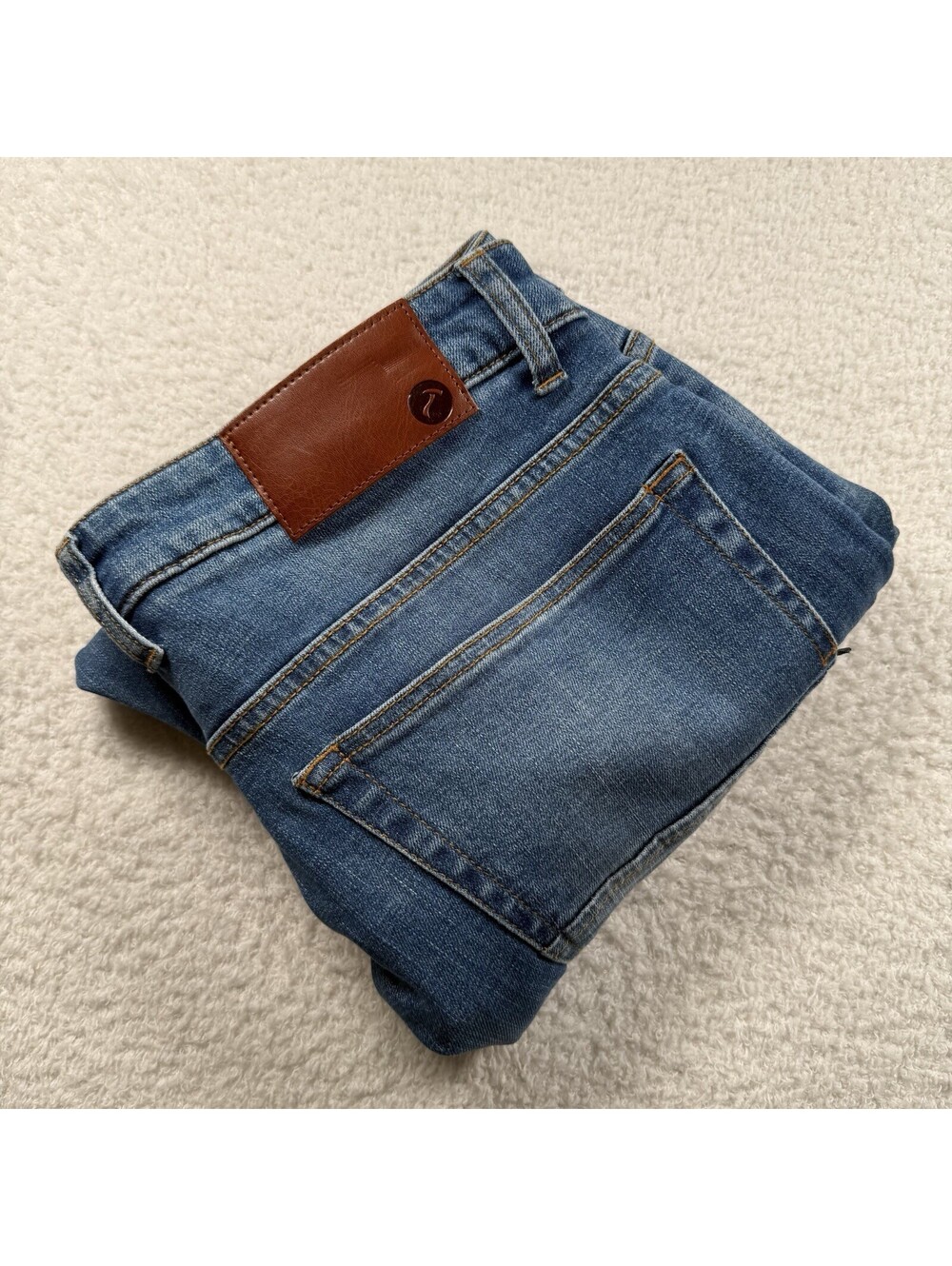 Hammer Made Men’s 33x32 Tapered Stretch Jeans Light Wash NWT Made Portugal